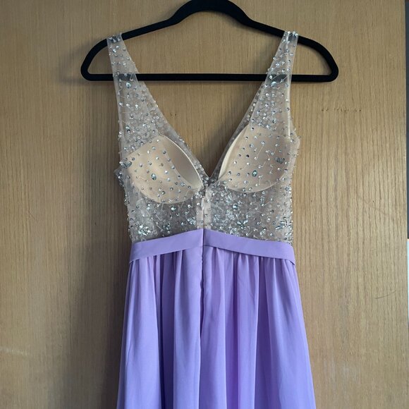 White by Soiéblu Lavender Maxi Dress With Silver Jewels - Picture 3 of 7